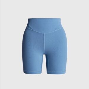 Blue Women's High-Waisted Shorts